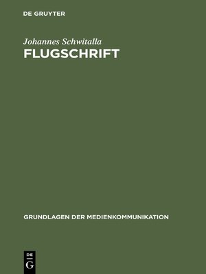 cover image of Flugschrift